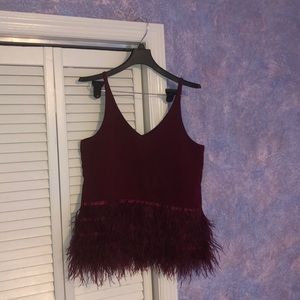 Sleeveless Feathered Romeo & Juliet Couture Top